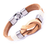 Vintage Bowknot Wrap Genuine Leather Bracelet