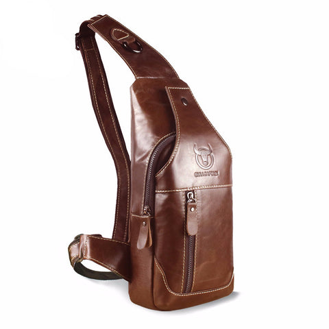 Genuine Leather Crossbody Male Shoulder Bag