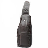 Genuine Leather Crossbody Male Shoulder Bag